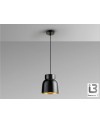 I3-VULCANO- LAMPARA 1L -NEGRO/ORO